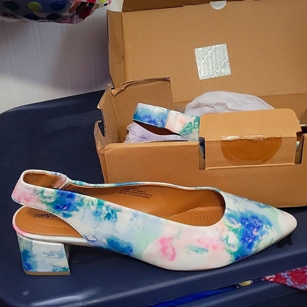 Dress shoes floral sz 12W